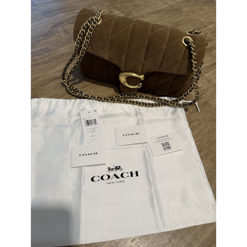 Coach Tabby 26 Suede Shoulder Bag Cedar - Picture 2 of 7